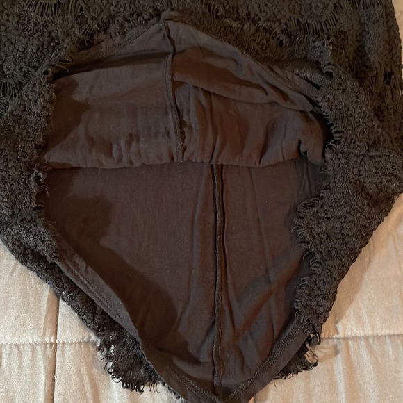 Free people Shes got it Black Lace High neck, Racer Back Bobycon dress. Sz Small - Picture 9 of 12